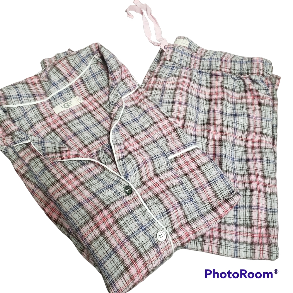 Ugg Raven Flannel Pajama Set Large